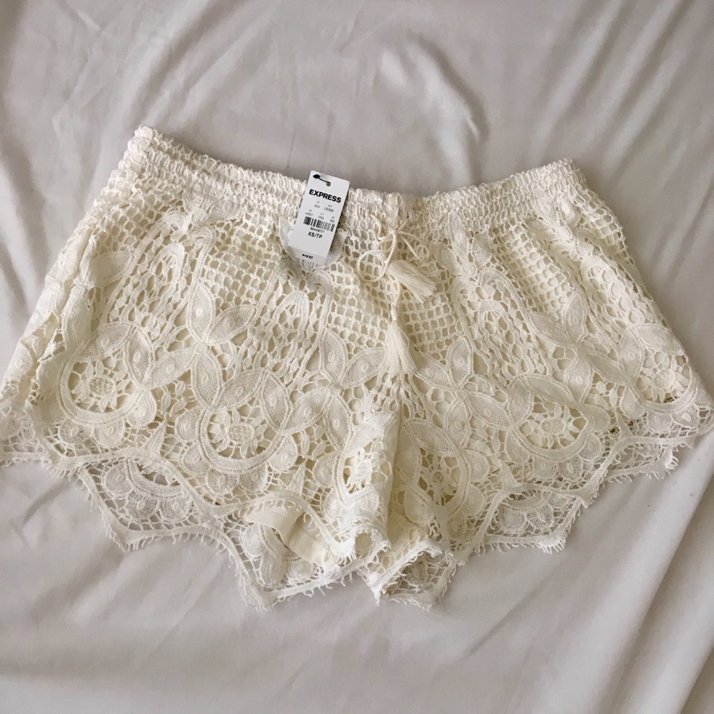 Express crochet shorts